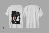 تیشرت سفید طرح دار گناه، هنر دیجیتال اثر انکل دیکا | فروشگاه ایماژ