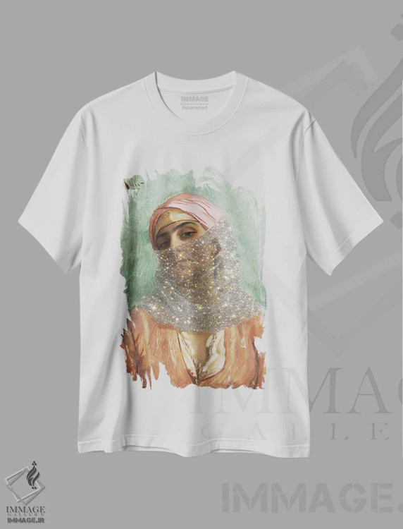 تیشرت سفید طرح دار زیبایی ۳، هنر دیجیتال اثر آرت اله | immage.ir