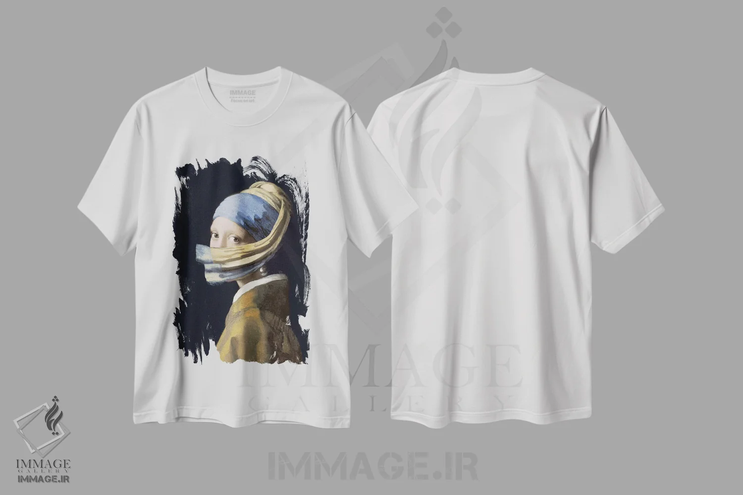 تیشرت سفید طرح دار باد دارد می آید، هنر دیجیتال اثر آرت اله | immage.ir