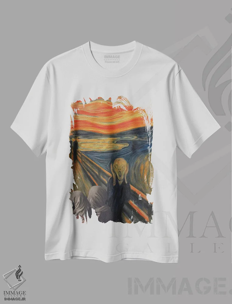تیشرت سفید طرح دار کفرآمیز، هنر دیجیتال اثر آرت اله | فروشگاه ایماژ