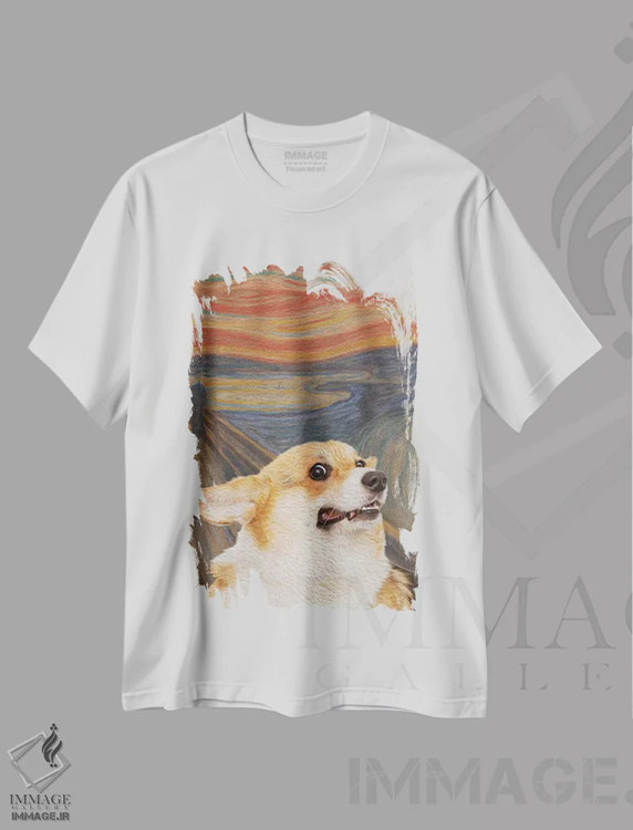 تیشرت سفید طرح دار پارس، هنر دیجیتال اثر آرت اله | فروشگاه ایماژ