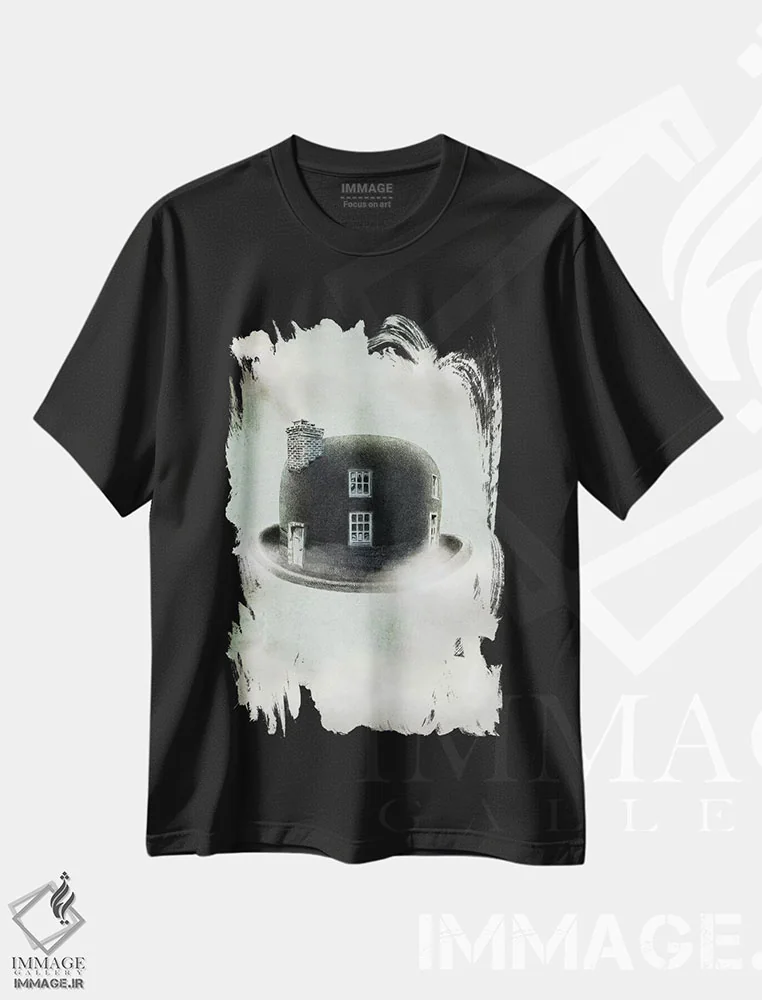تیشرت مشکی طرح دار خواب بین اثر اریک فن | فروشگاه ایماژ