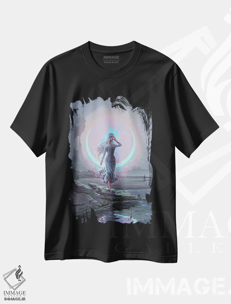 تیشرت مشکی طرح دار همه چیز تغییر کرده است، دکوراسیون جایگزین اثر اران فاولر | فروشگاه ایماژ