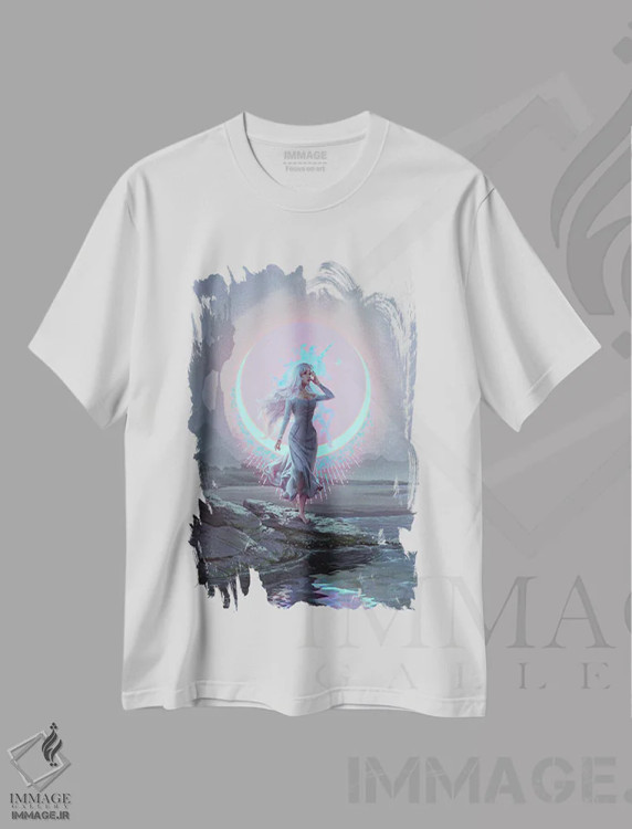 تیشرت سفید طرح دار همه چیز تغییر کرده است، دکوراسیون جایگزین اثر اران فاولر | immage.ir