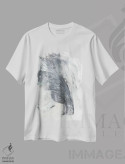 تیشرت سفید طرح دار خاکستری مرمری II، آبستره اثر اتان هارپر | فروشگاه ایماژ