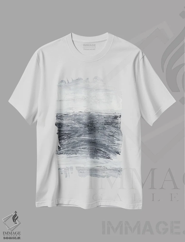 تیشرت سفید طرح دار هادی بودن II اثر اتان هارپر | immage.ir