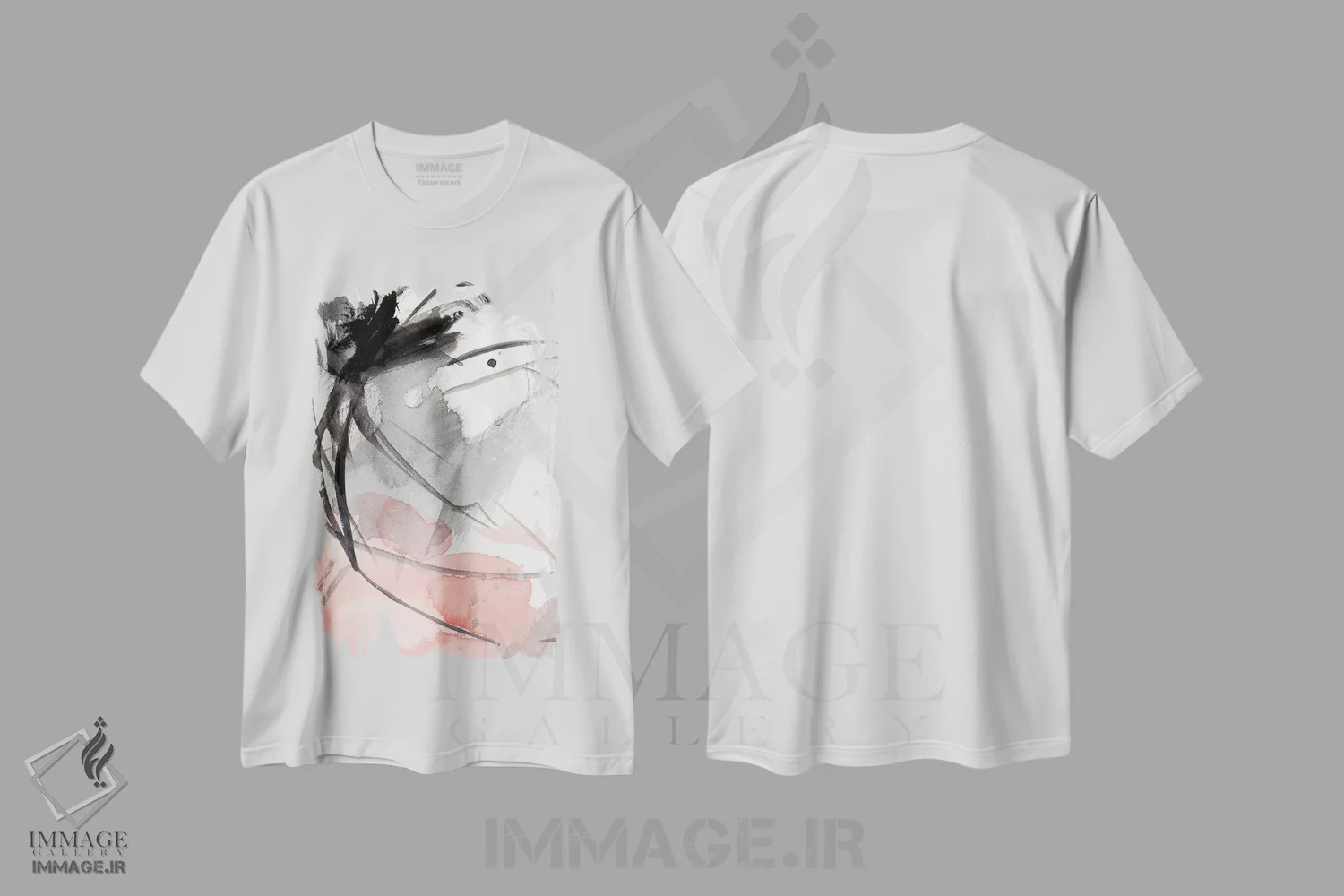 تیشرت سفید طرح دار سر پیچ I، آبستره اثر اتان هارپر | immage.ir