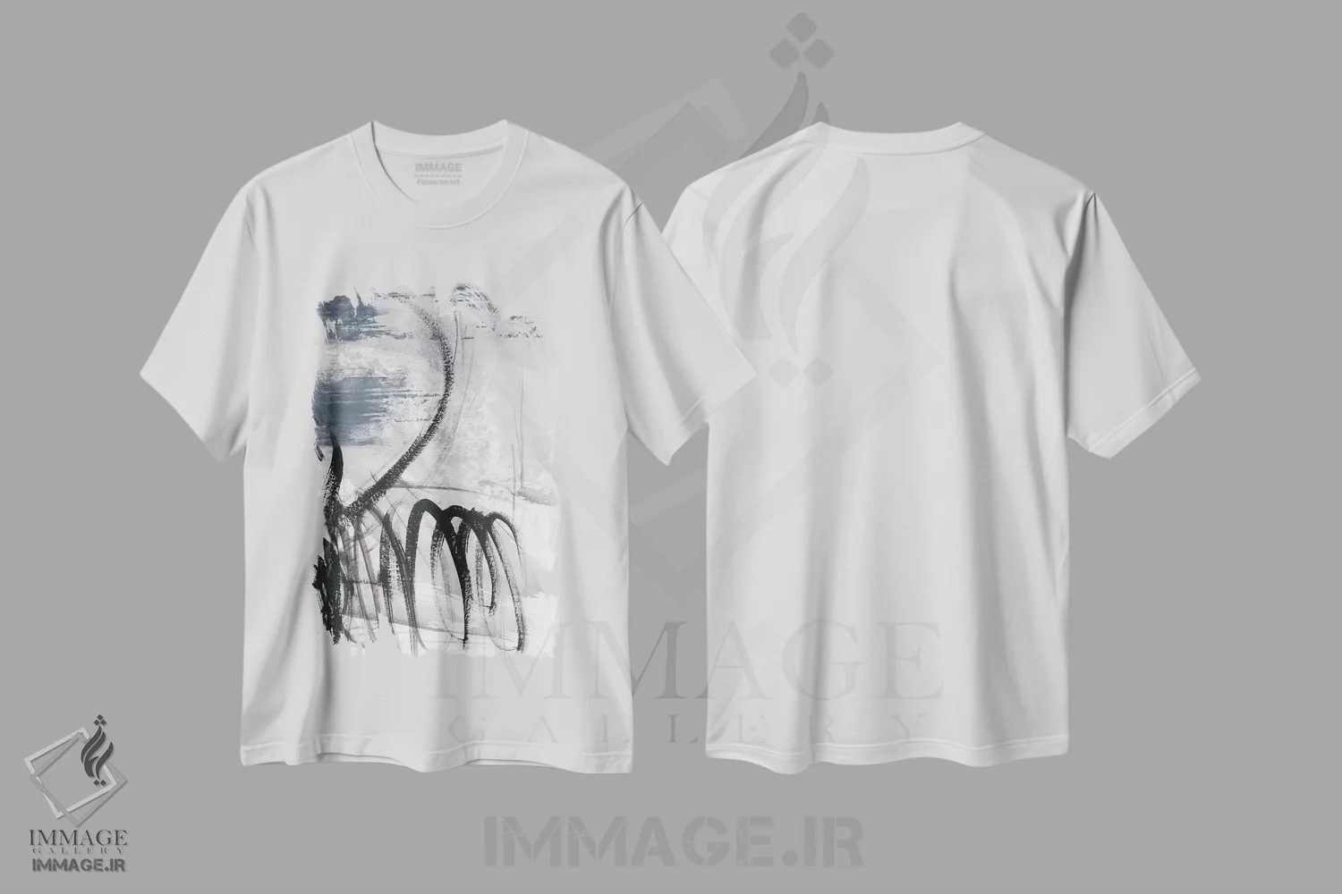 تیشرت سفید طرح دار مارپیچ I اثر اتان هارپر | immage.ir