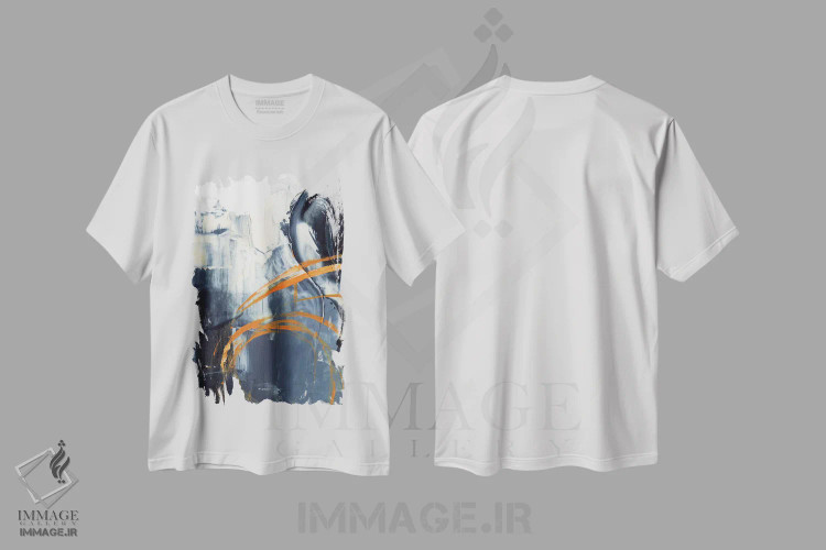 تیشرت سفید طرح دار پوست پرتقال I اثر اتان هارپر | immage.ir