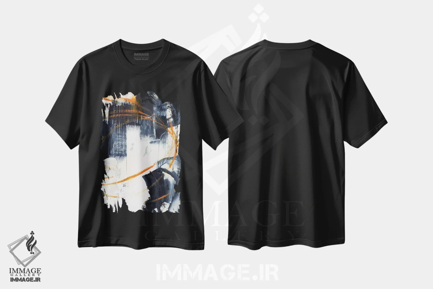 تیشرت مشکی طرح دار پوست پرتقال II اثر اتان هارپر | immage.ir
