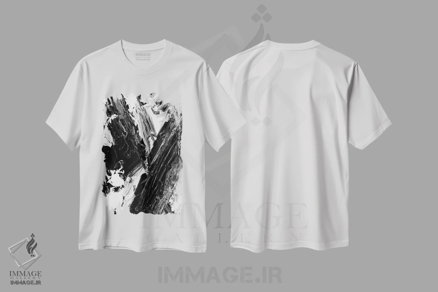 تیشرت سفید طرح دار پراکنده II اثر اتان هارپر | immage.ir