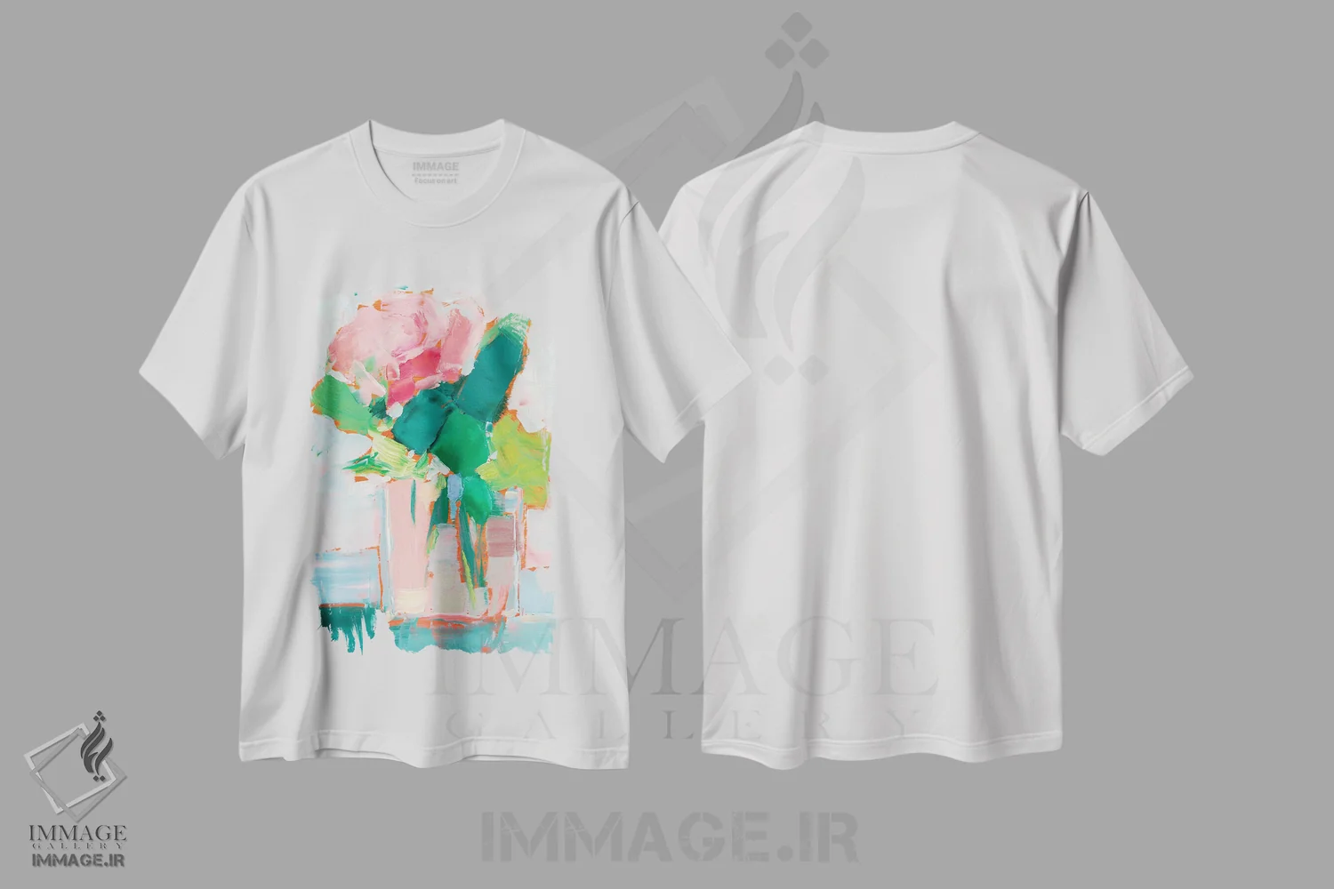 تیشرت سفید طرح دار گل های چیده II، دکور معاصر اثر اتان هارپر | immage.ir