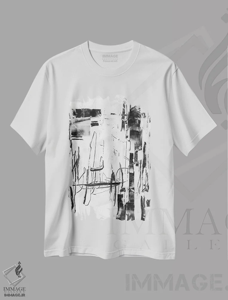تیشرت سفید طرح دار طوفان قطبی II اثر اتان هارپر | فروشگاه ایماژ