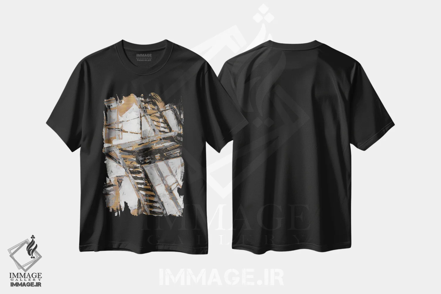 تیشرت مشکی طرح دار فرار I، تزئینی اثر اتان هارپر | immage.ir