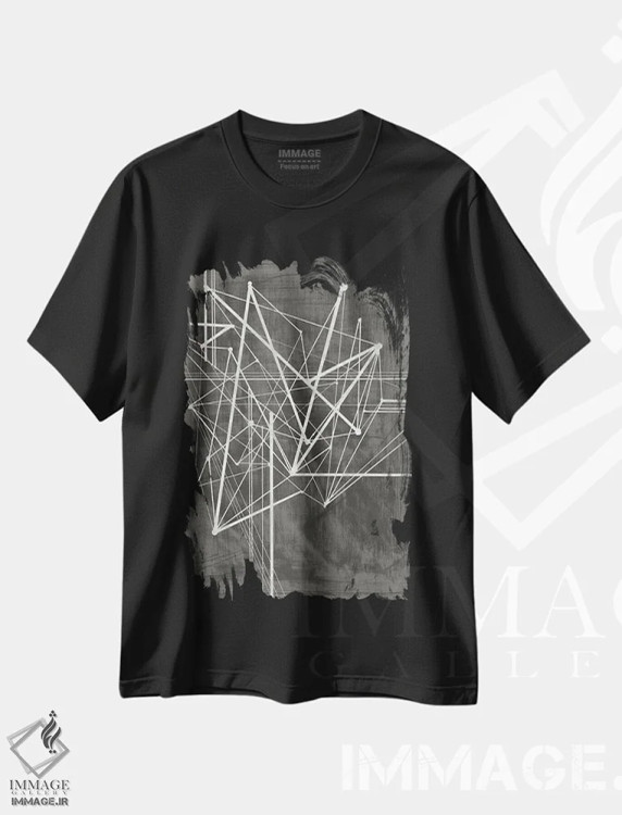 تیشرت مشکی طرح دار رأس ها I اثر اتان هارپر | immage.ir