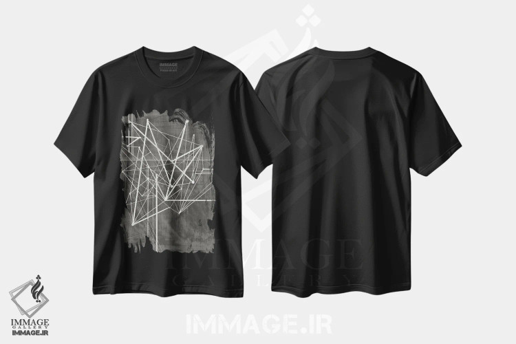 تیشرت مشکی طرح دار رأس ها I اثر اتان هارپر | immage.ir