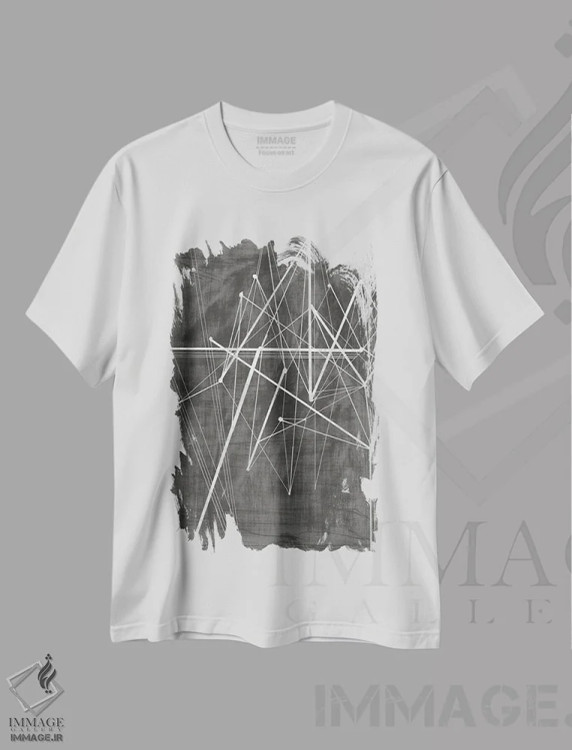 تیشرت سفید طرح دار رأس ها II اثر اتان هارپر | فروشگاه ایماژ