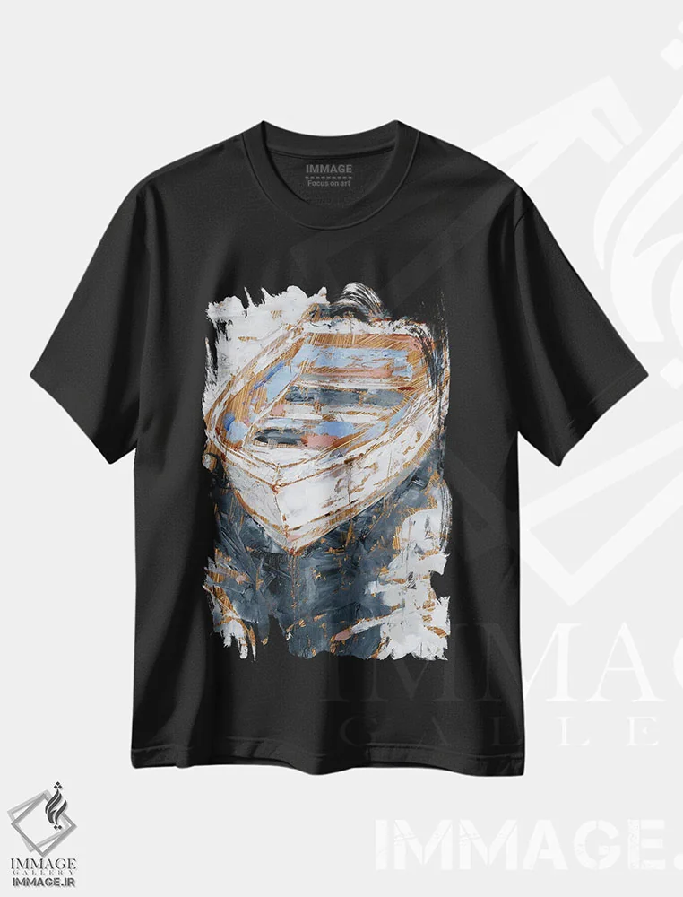 تیشرت مشکی طرح دار نور سرد II، دکور کلبه و لژ اثر اتان هارپر | فروشگاه ایماژ