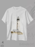 تیشرت سفید طرح دار فانوس دریایی روستایی II، تزئینی اثر اتان هارپر | immage.ir