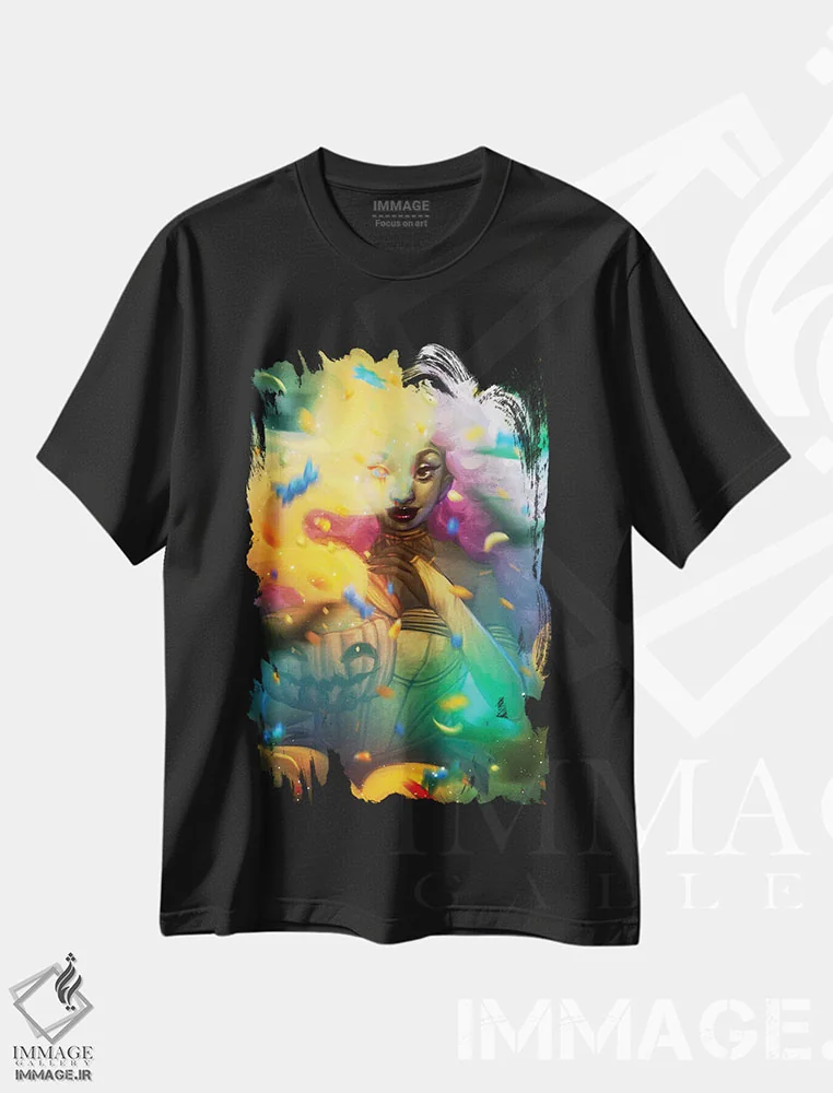 تیشرت مشکی طرح دار لطفاً یکی بردارید، هنر آمریکایی آفریقایی تبار اثر اجیوا ابنبه | immage.ir