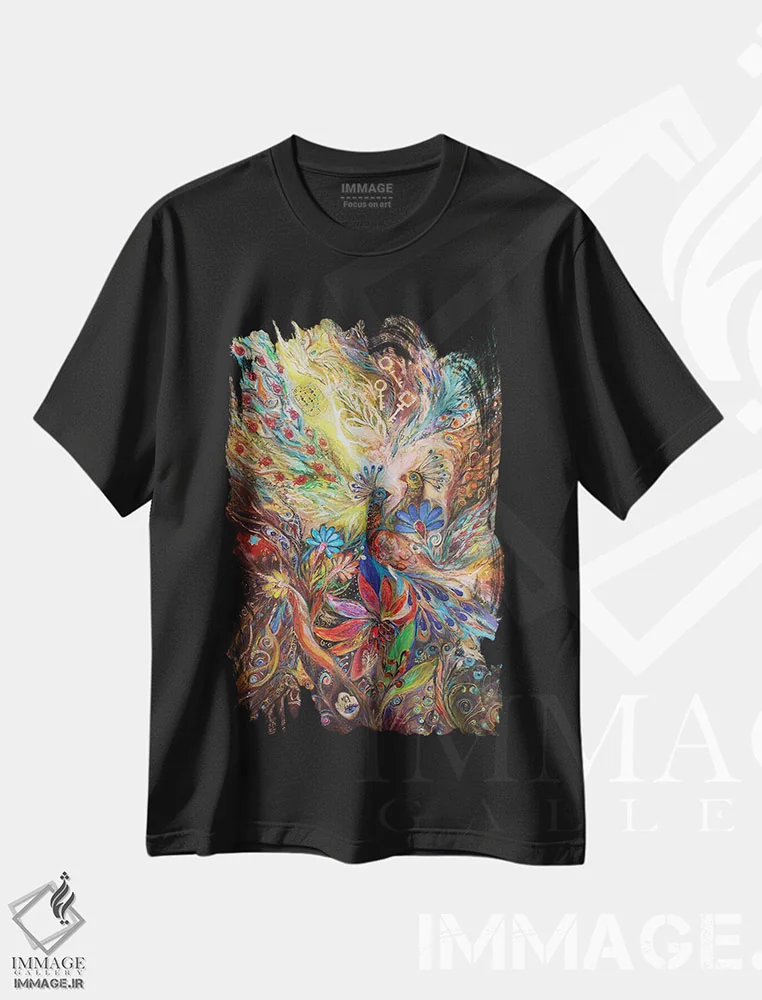 تیشرت مشکی طرح دار سه کلید III، آبستره اثر النا کوتلیارکر | immage.ir