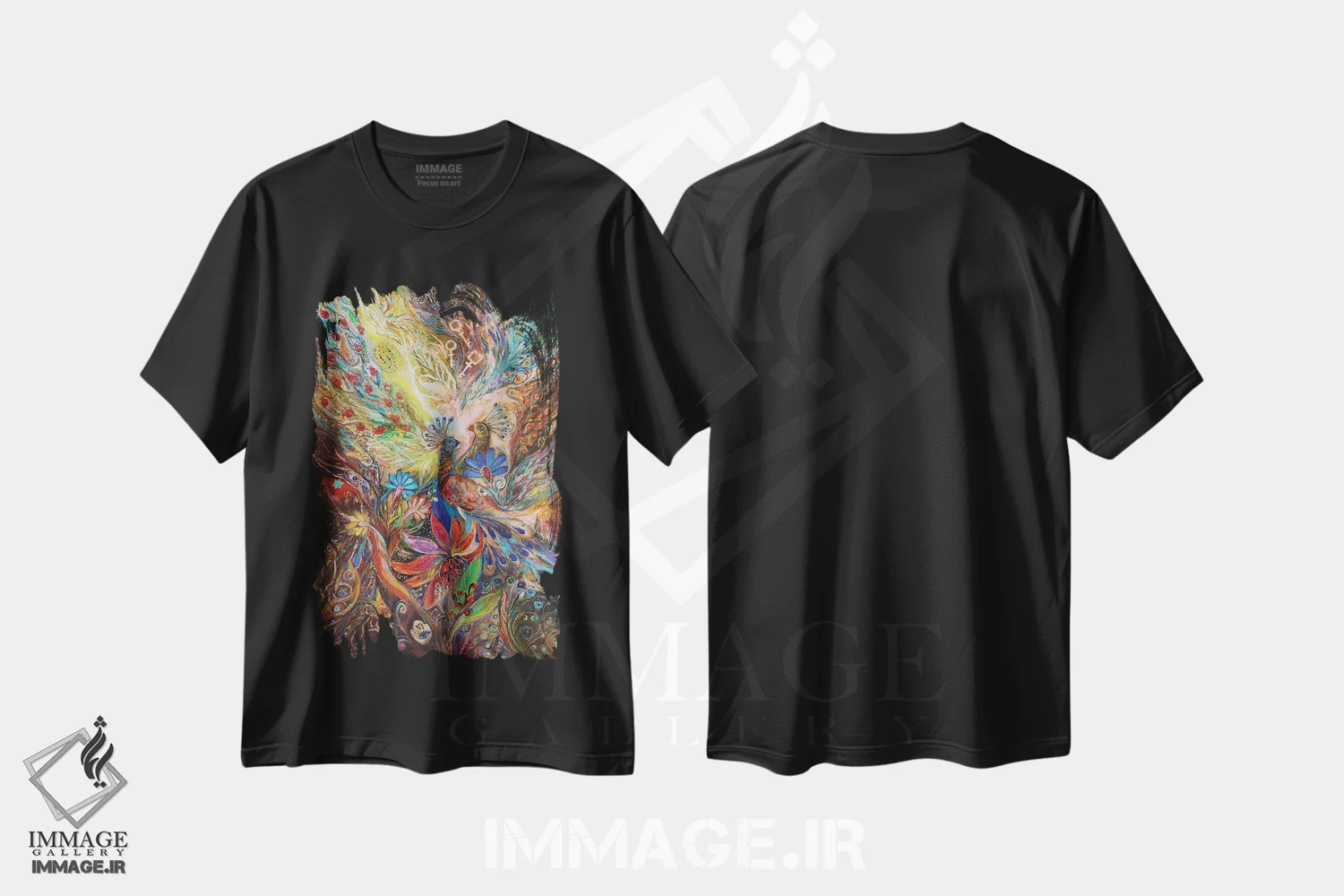 تیشرت مشکی طرح دار سه کلید III، آبستره اثر النا کوتلیارکر | immage.ir