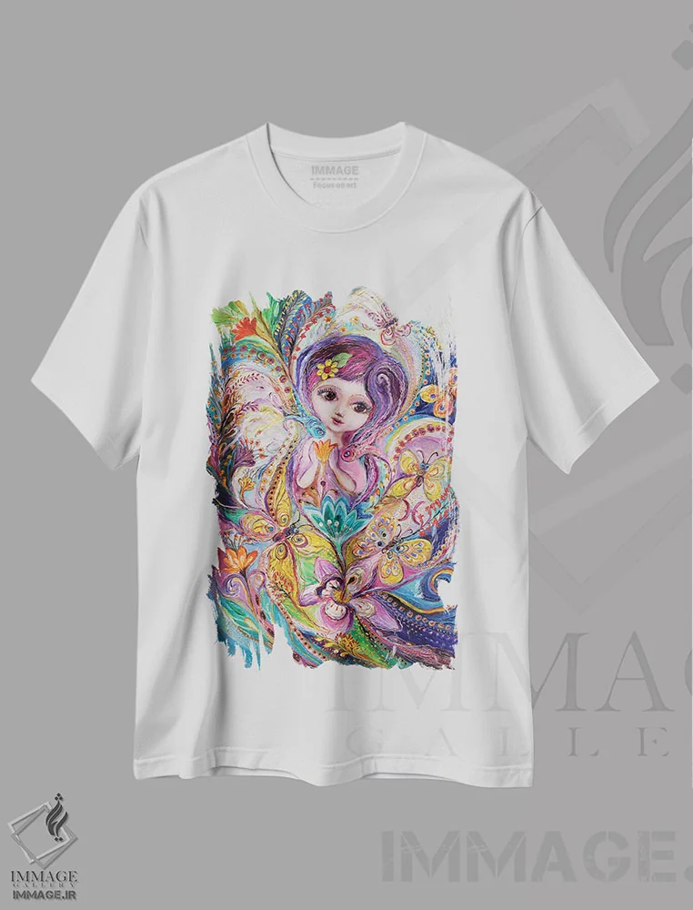 تیشرت سفید طرح دار پری های سری زودیاک، دکور معاصر اثر النا کوتلیارکر | immage.ir