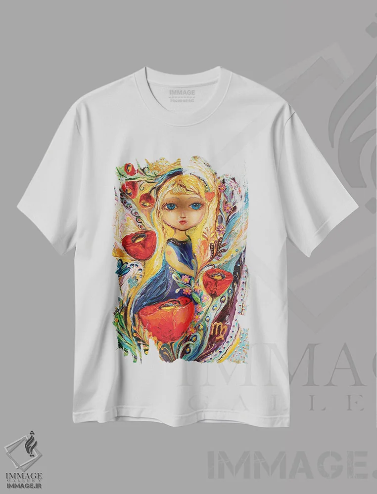 تیشرت سفید طرح دار پری های سری زودیاک، دکور معاصر اثر النا کوتلیارکر | immage.ir