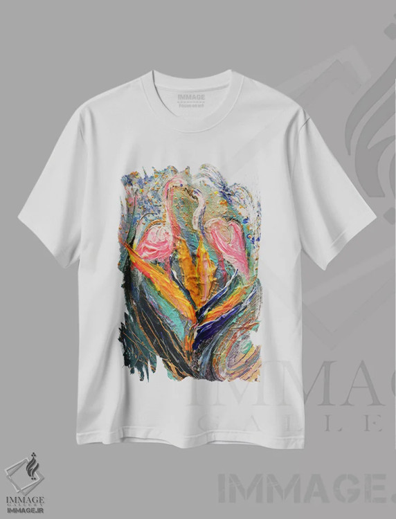 تیشرت سفید طرح دار پالت من شماره ۶، دکور معاصر اثر النا کوتلیارکر | immage.ir