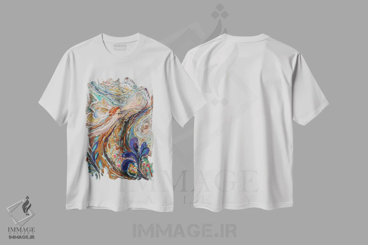 تیشرت سفید طرح دار جلوه ای از زندگی ۴۲: روح زنبق، دکور معاصر اثر النا کوتلیارکر | immage.ir
