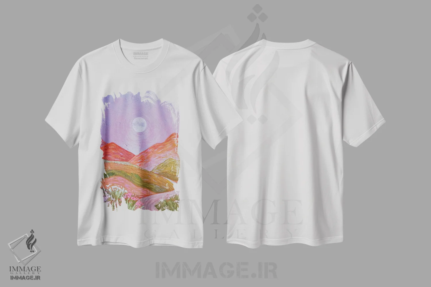 تیشرت سفید طرح دار مهتاب، دکور معاصر اثر اکاترینا پریسیچ | immage.ir