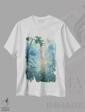تیشرت سفید طرح دار آبشار ماه، دکور معاصر اثر اکاترینا پریسیچ | immage.ir
