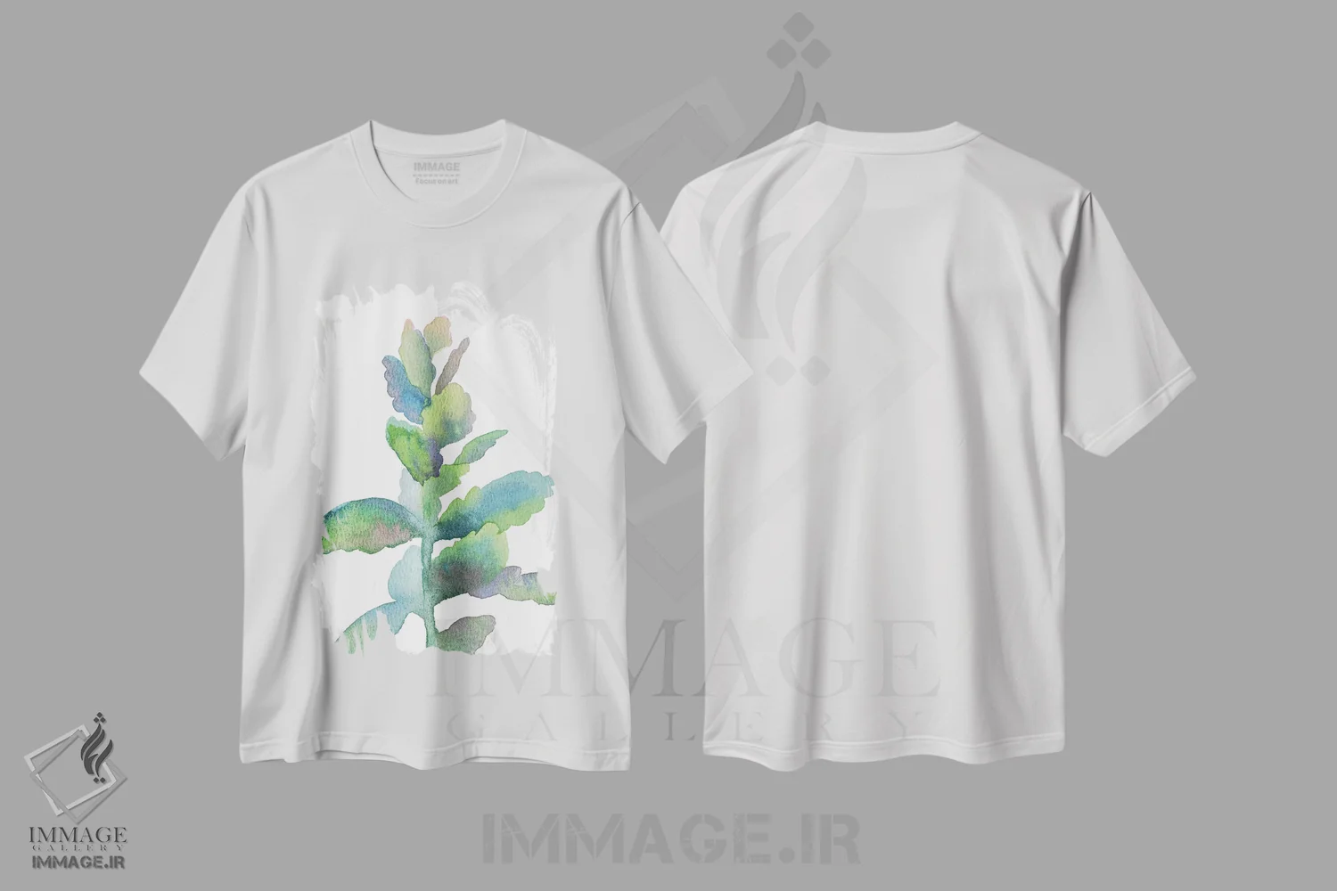 تیشرت سفید طرح دار گیاه گوشتی، دکور معاصر اثر اکاترینا پریسیچ | immage.ir