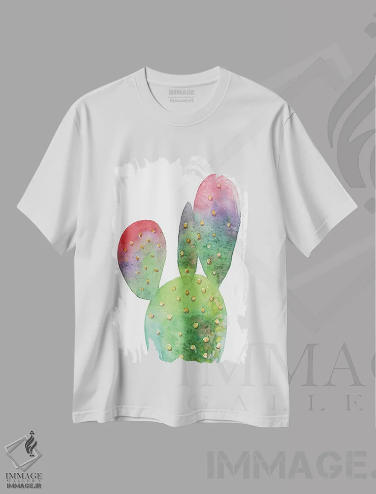 تیشرت سفید طرح دار اپونتیا، دکور معاصر اثر اکاترینا پریسیچ | immage.ir