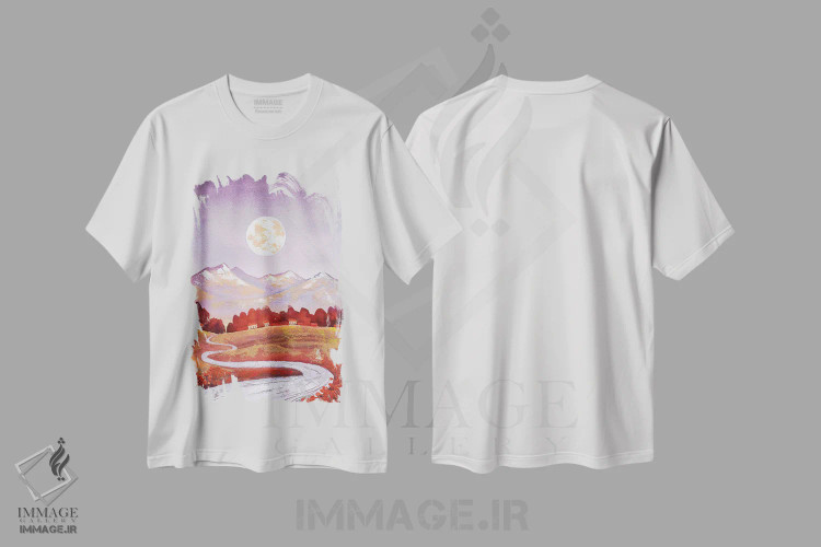 تیشرت سفید طرح دار آثار اکاترینا پریسیچ - immage.ir