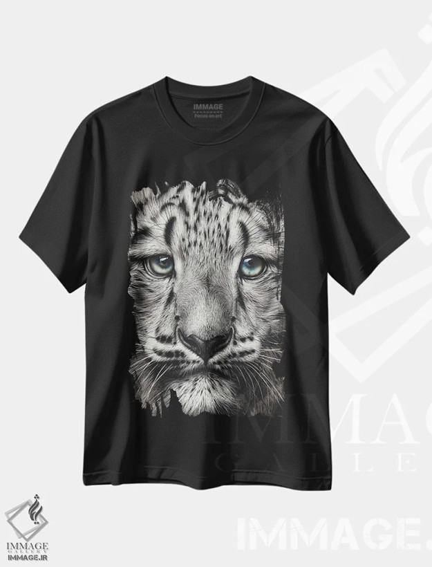 تیشرت مشکی طرح دار نوزاد برفی، هنر فاخر معاصر اثر النا کولوتوشا | فروشگاه ایماژ