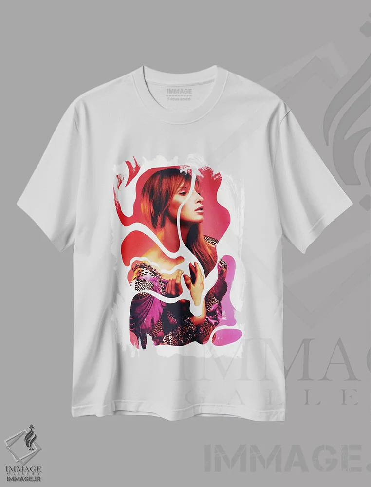 تیشرت سفید طرح دار دومینیک در رؤیا، تزئینی اثر النا کولیـکووا | immage.ir