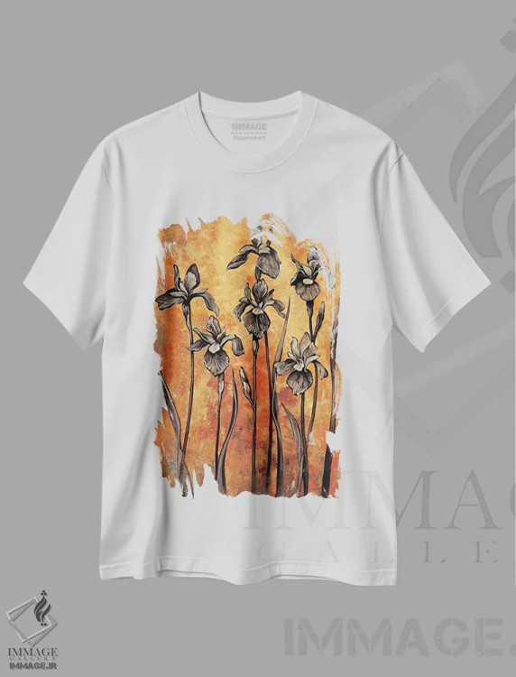 تیشرت سفید طرح دار منظر رویایی I، دکور معاصر اثر ارین لانگه | immage.ir
