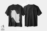 تیشرت مشکی طرح دار مینیمالیست سیاه و سفید III اثر ام سی دیزاین لب | immage.ir