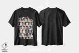 تیشرت مشکی طرح دار رویای آرت دکو ۲، آبستره اثر الیزابت فردریکسون | immage.ir