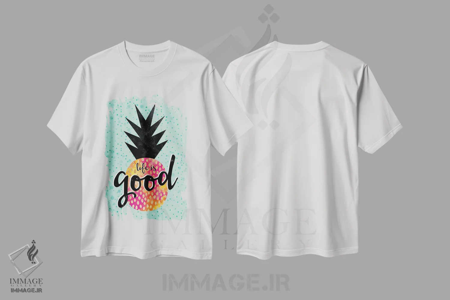 تیشرت سفید طرح دار زندگی شیرین است، دکور ساحلی اثر الیزابت فردریکسون | immage.ir