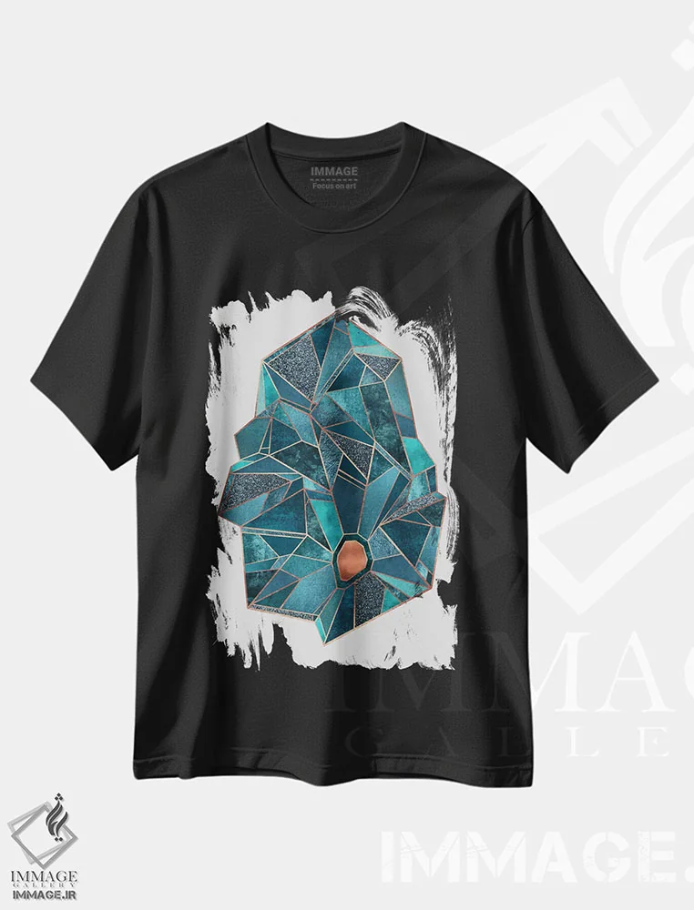 تیشرت مشکی طرح دار ارزشمند ۱، تزئینی اثر الیزابت فردریکسون | immage.ir