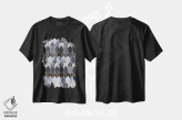 تیشرت مشکی طرح دار شیشه رنگی ۴، آبستره اثر الیزابت فردریکسون | immage.ir