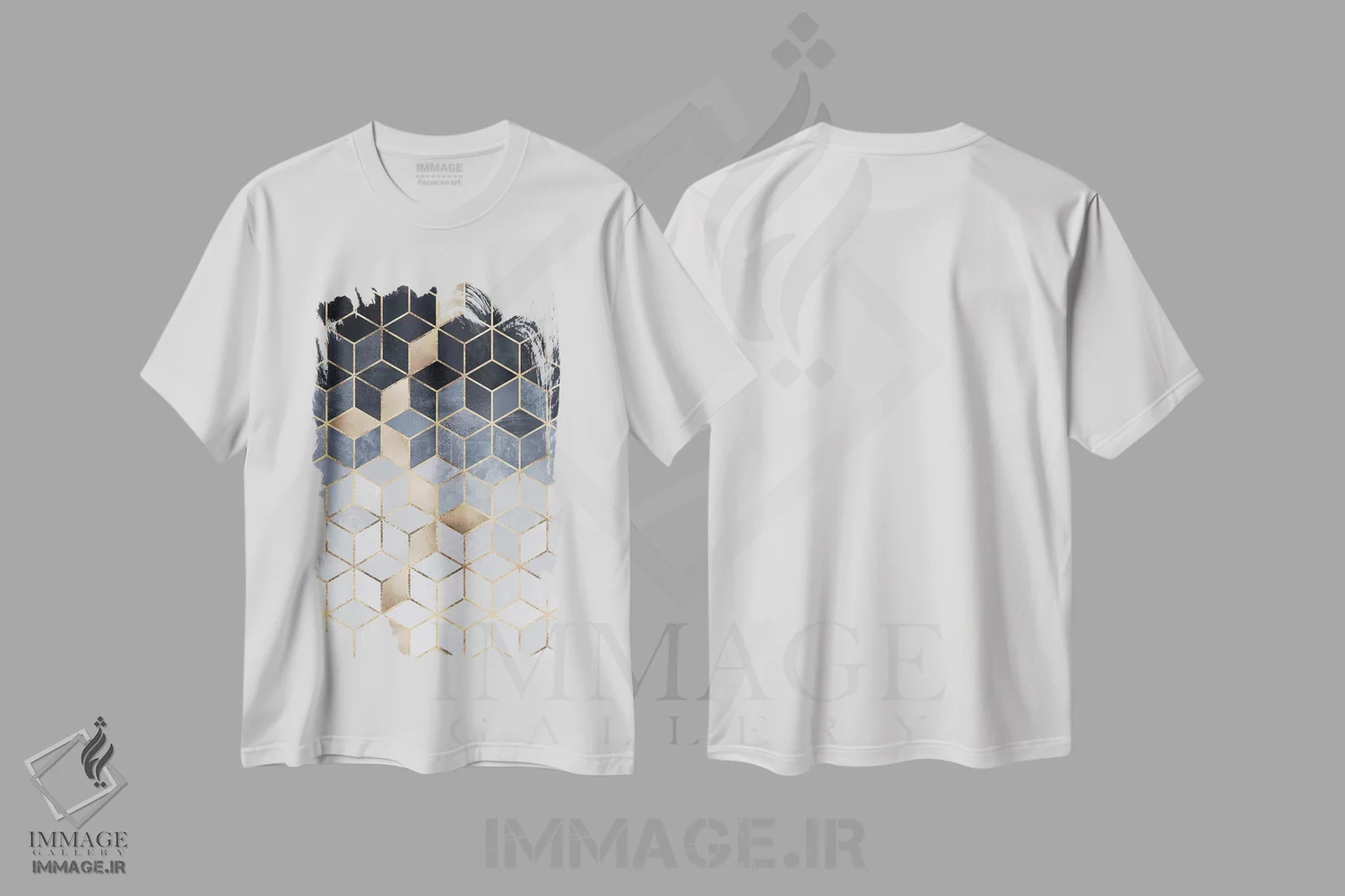 تیشرت سفید طرح دار آثار الیزابت فردریکسون - immage.ir