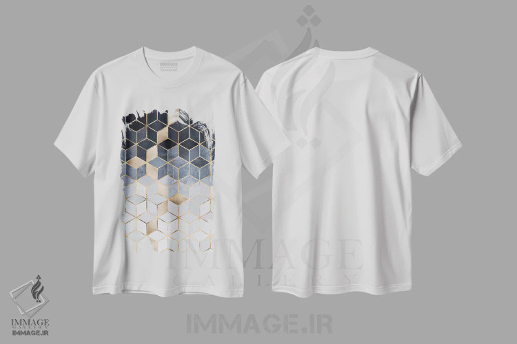 تیشرت سفید طرح دار آثار الیزابت فردریکسون - immage.ir