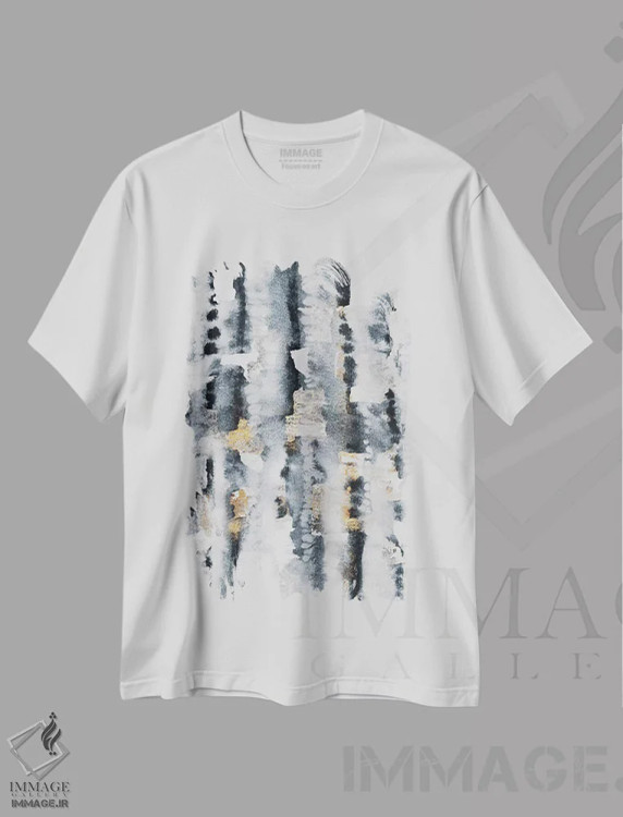 تیشرت سفید طرح دار روشن شدن فضا اثر الیزابت فردریکسون | فروشگاه ایماژ