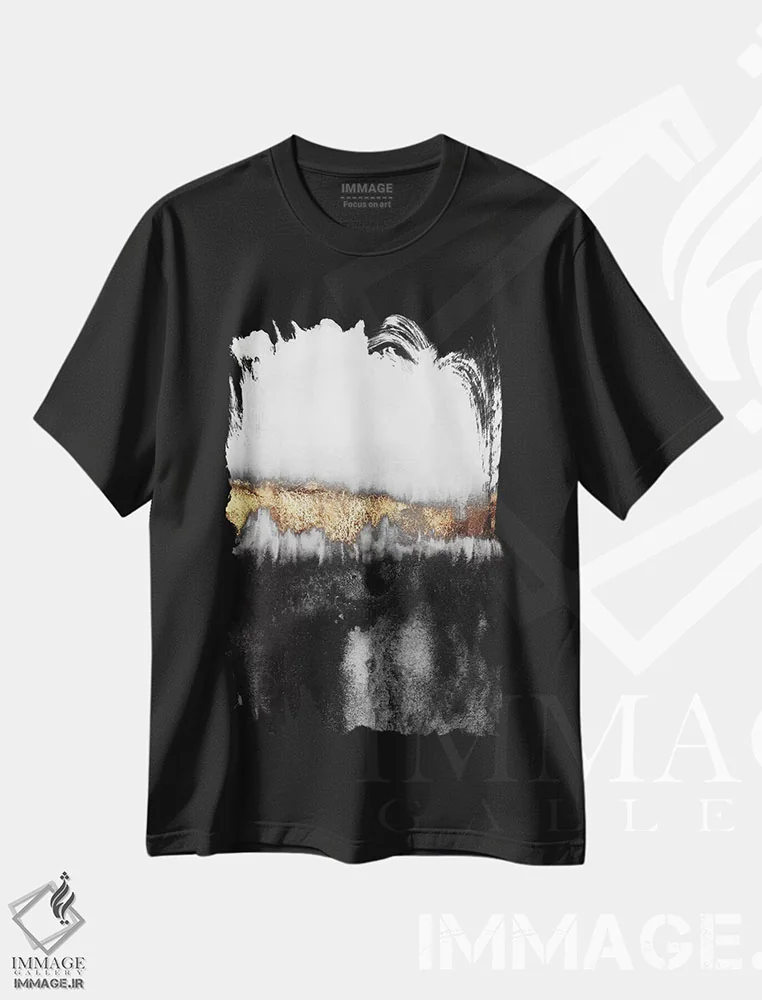تیشرت مشکی طرح دار تاریک و غمگین اثر الیزابت فردریکسون | فروشگاه ایماژ