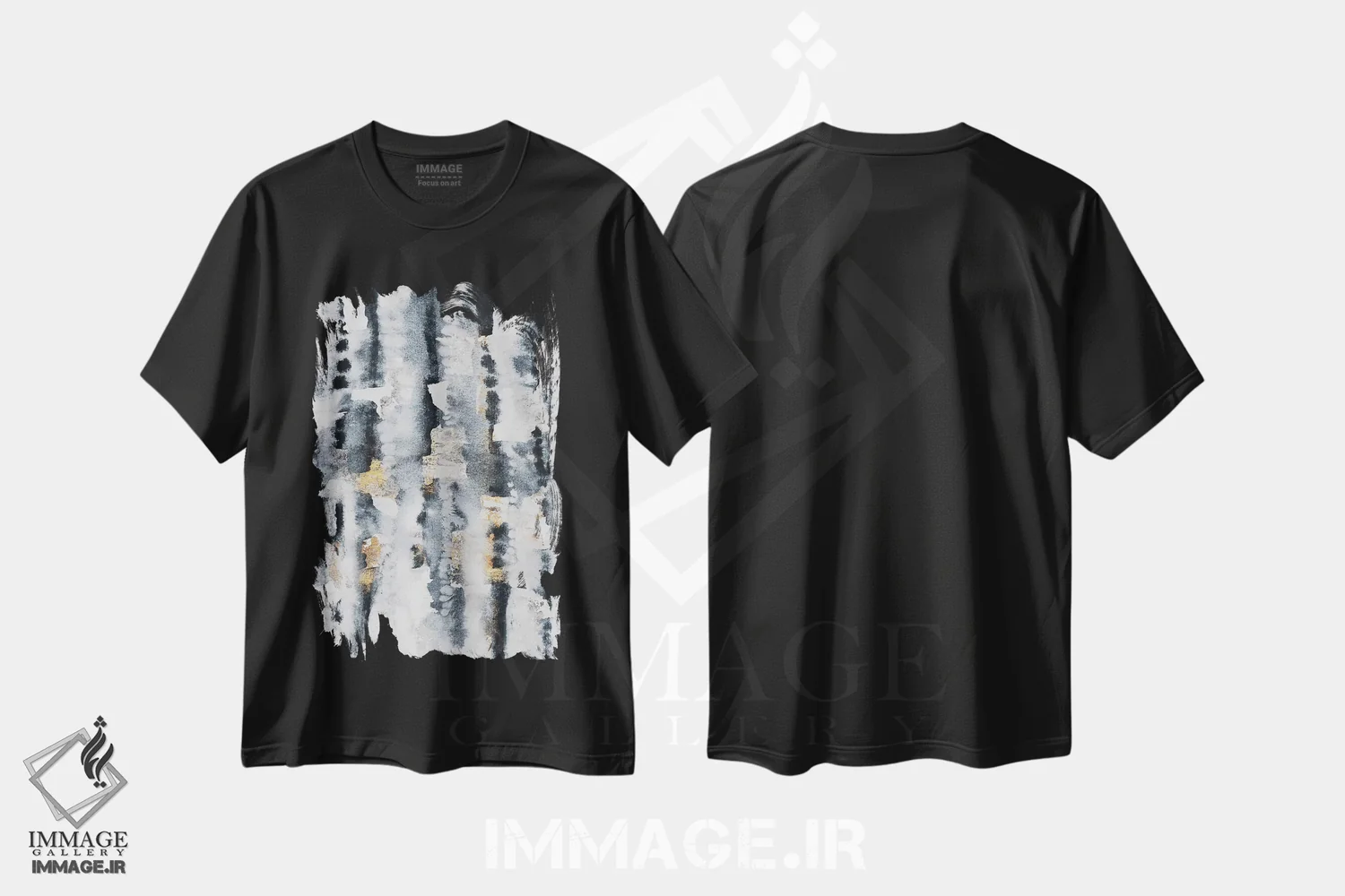 تیشرت مشکی طرح دار روشن شدن فضا اثر الیزابت فردریکسون | immage.ir
