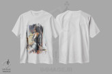 تیشرت سفید طرح دار حسی، مدیوم اثر الکترا آرت | immage.ir