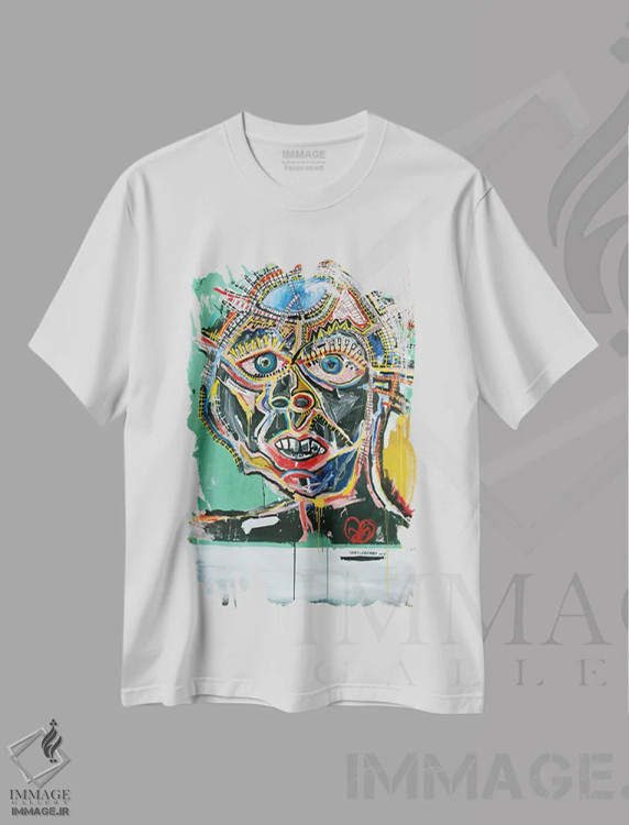 تیشرت سفید طرح دار انگیزهٔ من عشق است، دکوراسیون جایگزین اثر اددی لاو | فروشگاه ایماژ